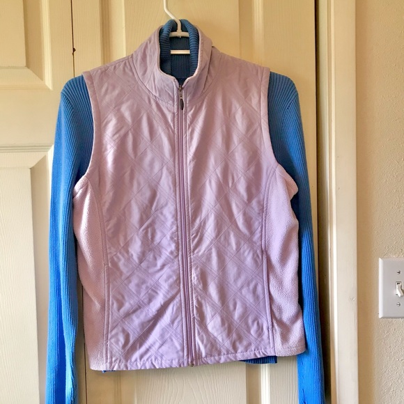 Columbia Zip-up. Vest with free rib knit shirt. - Picture 1 of 7